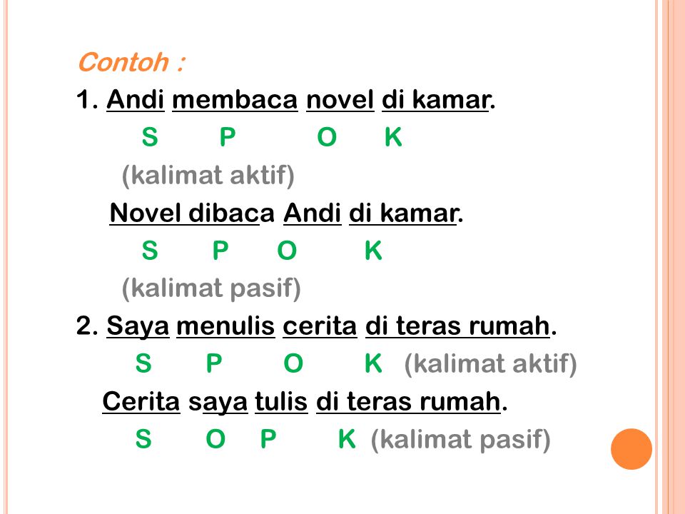 10 Contoh Kalimat Spok Materisekolah Github Io